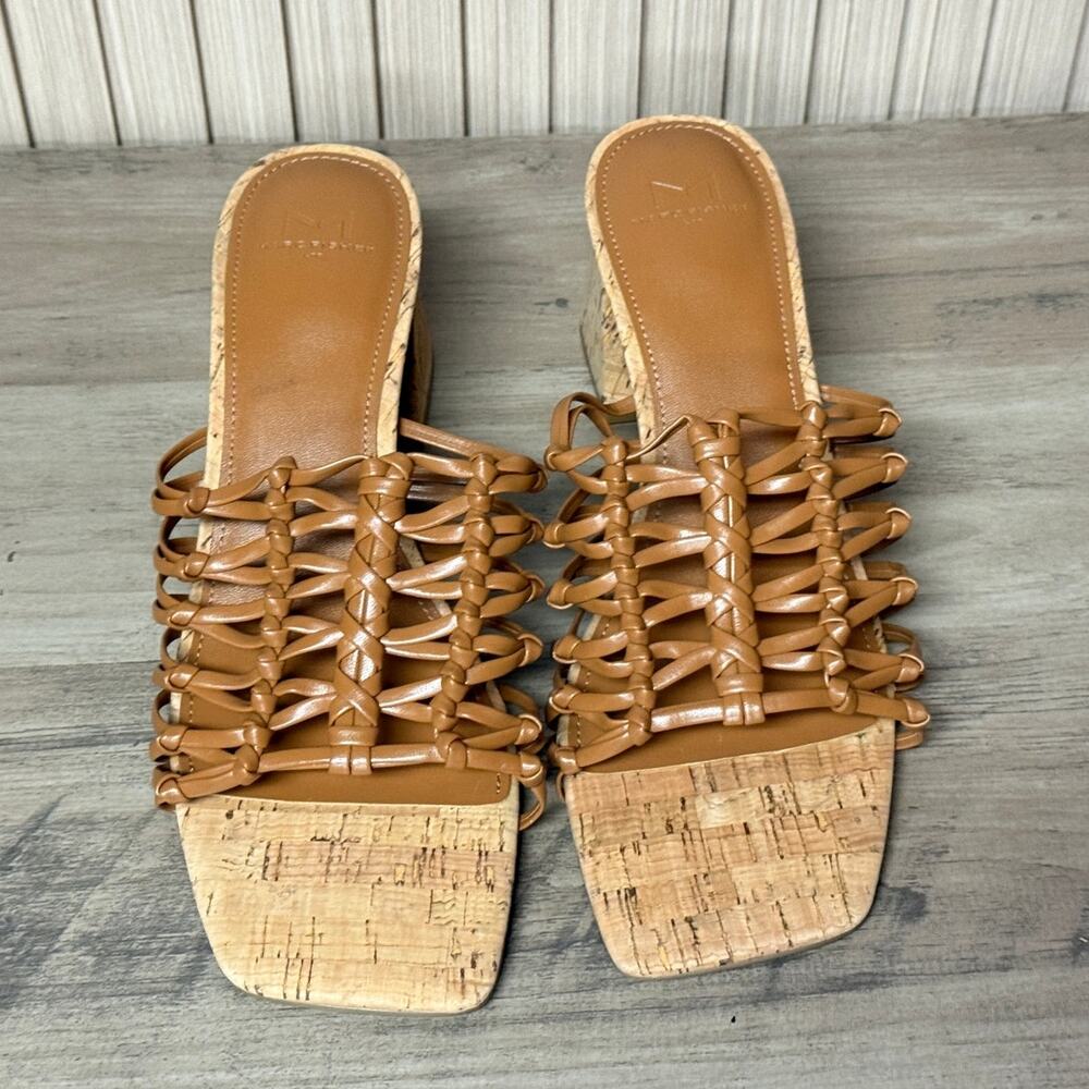 Marc Fisher Colica Block Heel Mules Brown Women’s Size 9.5M - Picture 3 of 8
